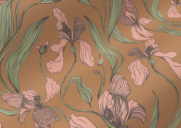 Iris, Toasted Orange - Twist&Fit Roller Blind - Image 4
